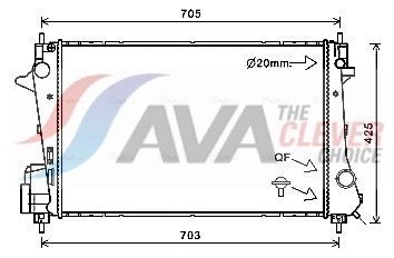 AVA COOLING SYSTEMS Engine radiator Article number: CT2060 cheaply