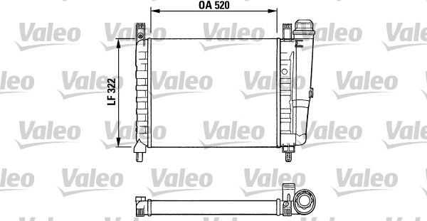 VALEO Engine radiator Article number: 730991 cheaply