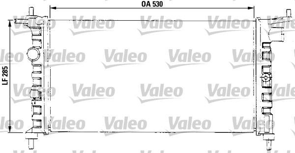 VALEO Engine radiator Article number: 731013 cheaply