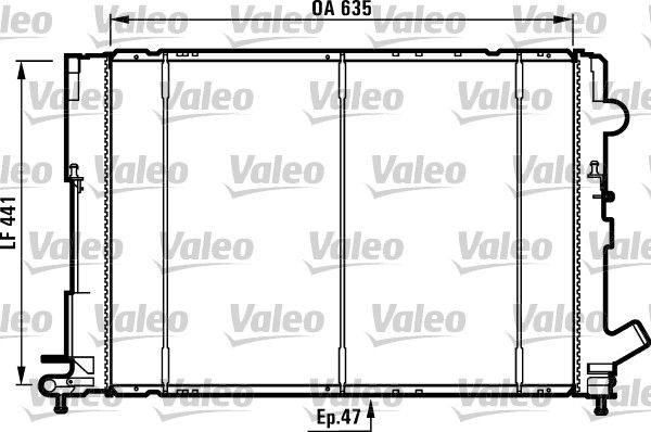 VALEO Engine radiator Article number: 731161 cheaply