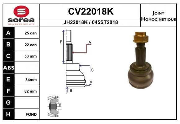 EAI Liigendlaager, veovõll Artikli number: CV22018K soodsalt