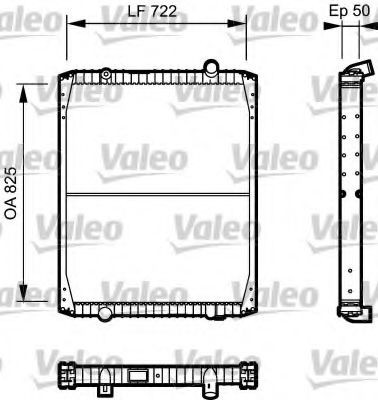 VALEO Engine radiator Article number: 732330 cheaply