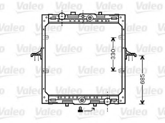 VALEO Engine radiator Article number: 732554 cheaply
