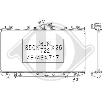 DIEDERICHS Air conditioning condenser Article number: DCC1135 cheaply