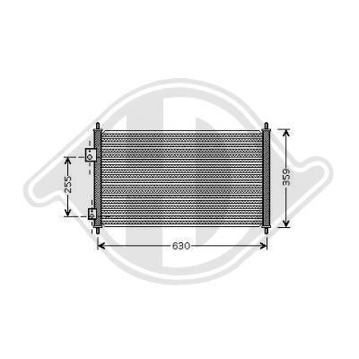 DIEDERICHS Air conditioning condenser Article number: DCC1209 cheaply