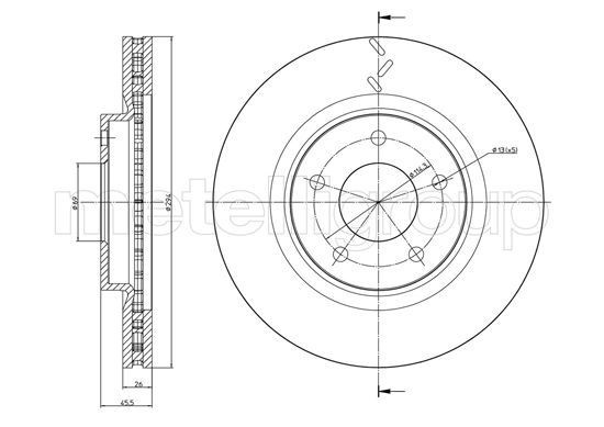 TRUSTING Brake disc Article number: DF1519 cheaply
