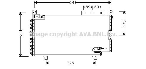 PRASCO Air conditioning condenser Article number: DN5162 cheaply