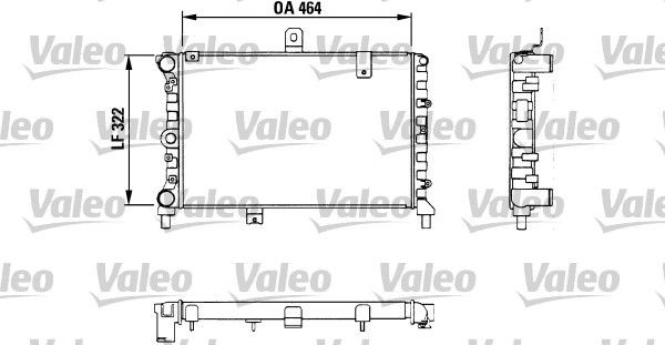 VALEO Engine radiator Article number: 811056 cheaply