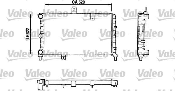 VALEO Engine radiator Article number: 811057 cheaply