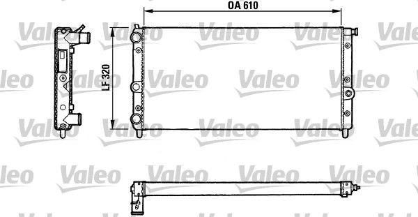 VALEO Engine radiator Article number: 811067 cheaply