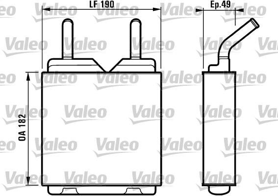 VALEO Heater matrix Article number: 812150 cheaply