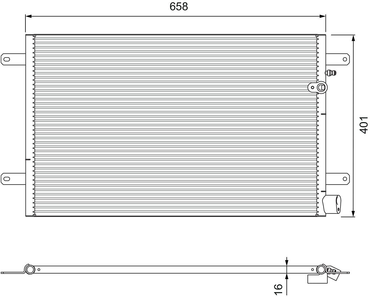 VALEO Air conditioning condenser Article number: 814004 cheaply