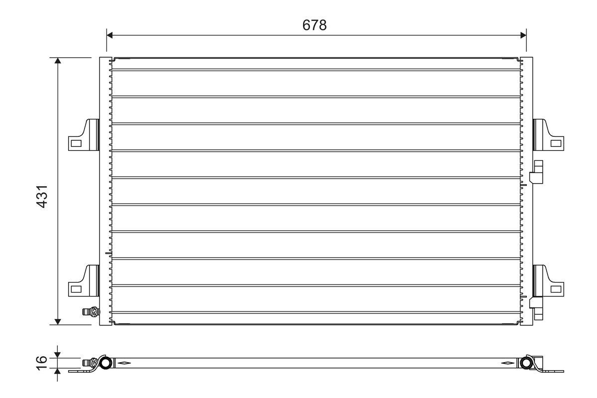VALEO Air conditioning condenser Article number: 814007 cheaply
