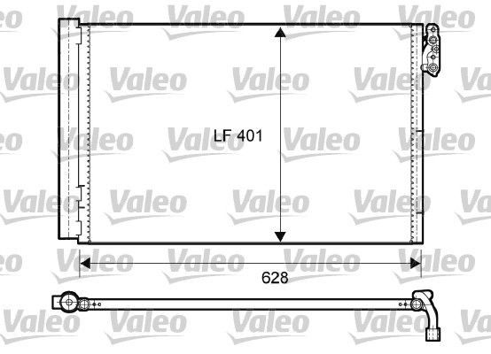 VALEO Air conditioning condenser Article number: 814011 cheaply