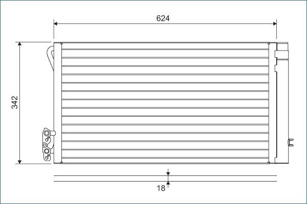 VALEO Air conditioning condenser Article number: 814012 cheaply