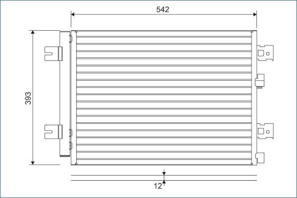 VALEO Air conditioning condenser Article number: 814077 cheaply