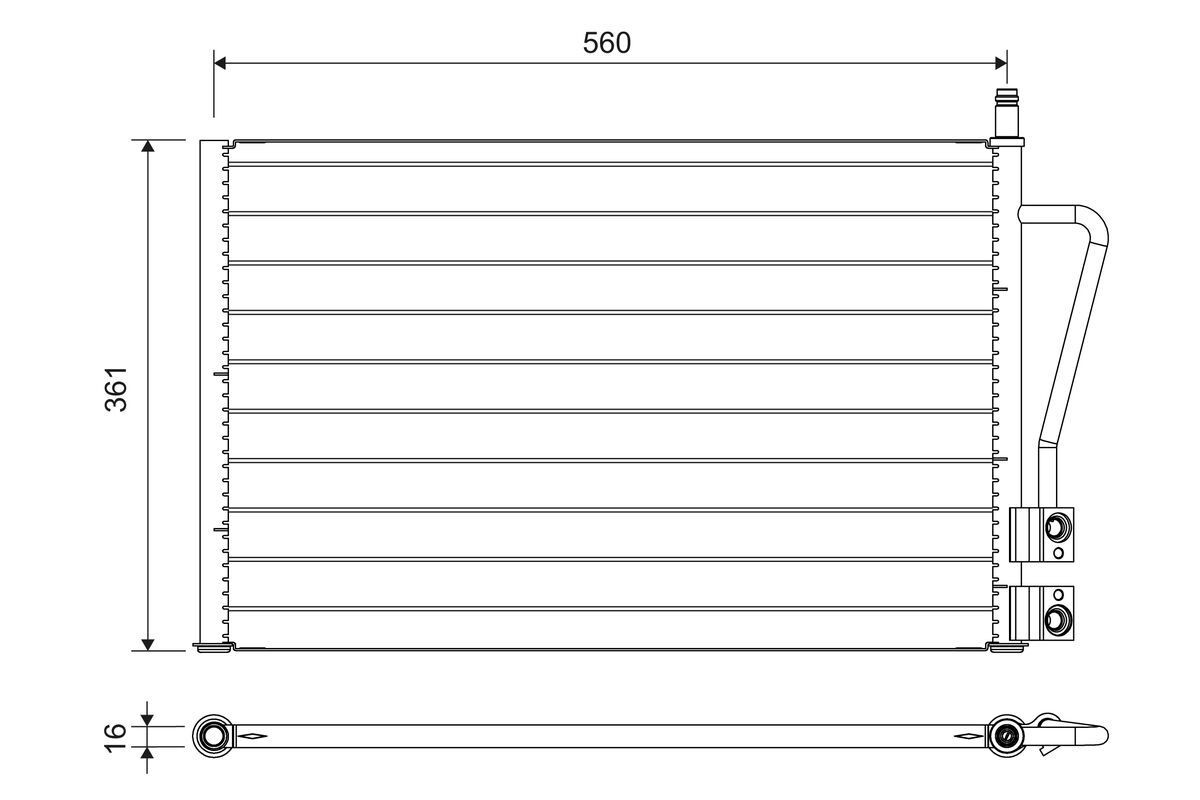 VALEO Air conditioning condenser Article number: 814083 cheaply