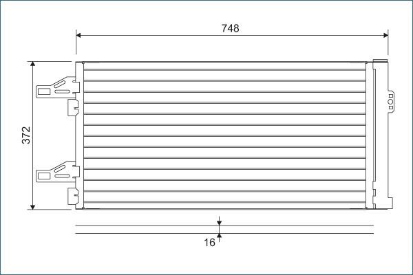 VALEO Air conditioning condenser Article number: 814085 cheaply