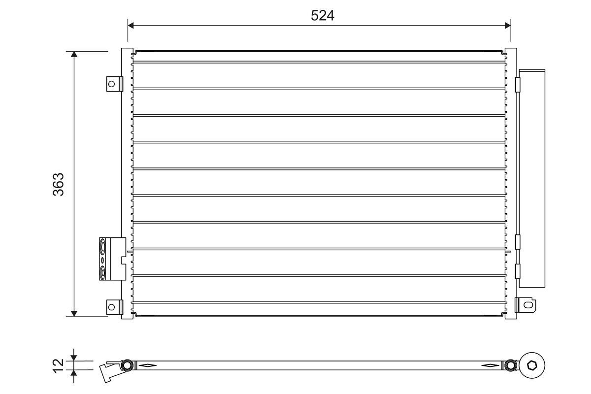 VALEO Air conditioning condenser Article number: 814155 cheaply