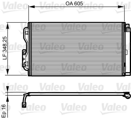 VALEO Air conditioning condenser Article number: 814189 cheaply