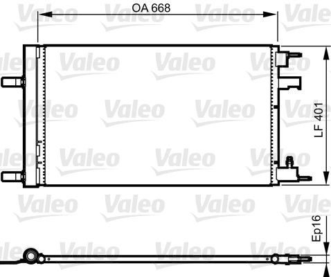 VALEO Air conditioning condenser Article number: 814202 cheaply