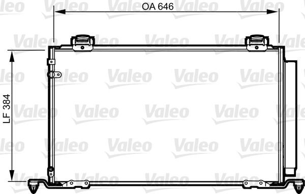 VALEO Air conditioning condenser Article number: 814209 cheaply