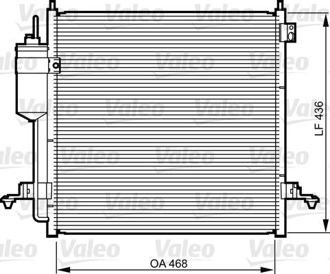 VALEO Air conditioning condenser Article number: 814214 cheaply