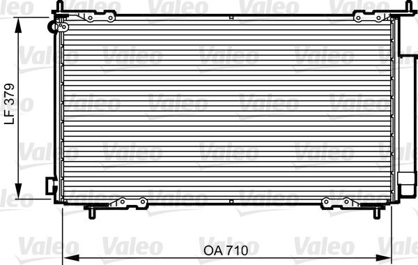 VALEO Air conditioning condenser Article number: 814225 cheaply