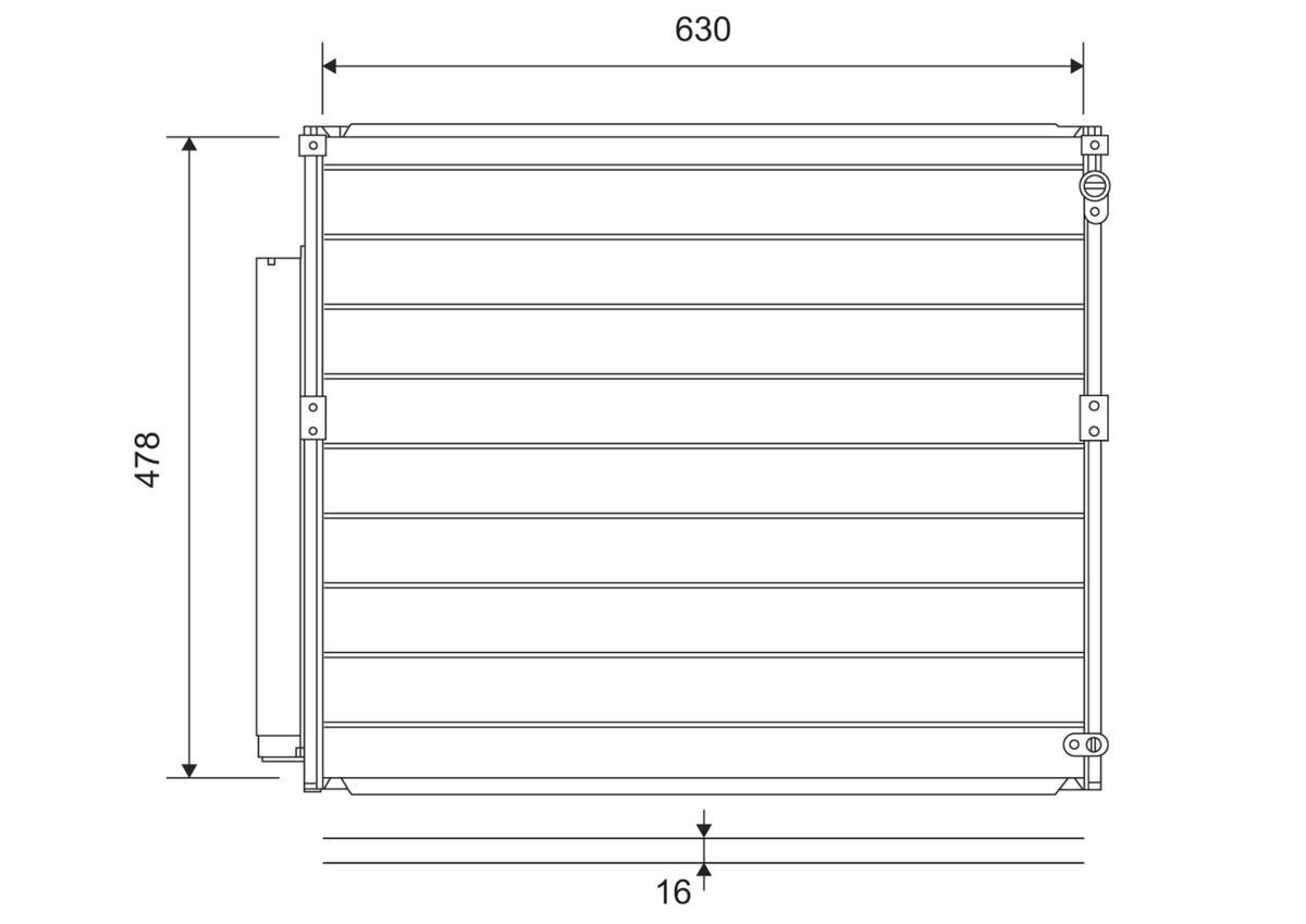 VALEO Air conditioning condenser Article number: 814230 cheaply
