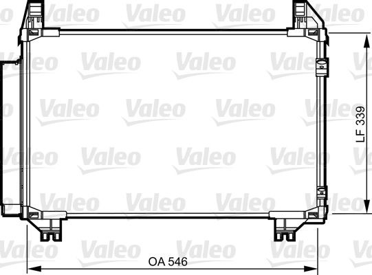 VALEO Air conditioning condenser Article number: 814233 cheaply