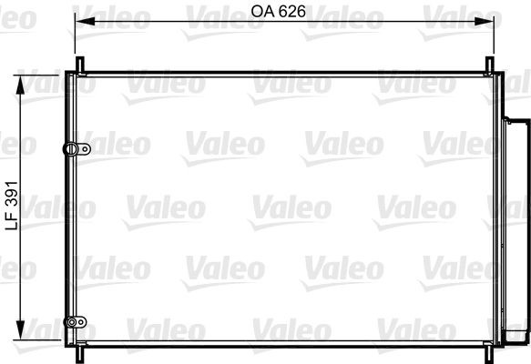 VALEO Air conditioning condenser Article number: 814234 cheaply