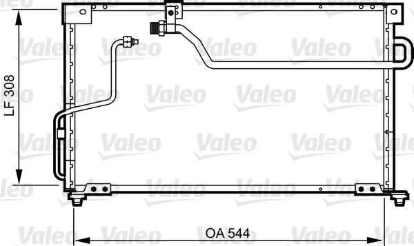VALEO Air conditioning condenser Article number: 814254 cheaply