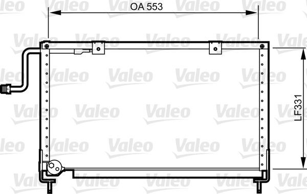 VALEO Air conditioning condenser Article number: 814274 cheaply