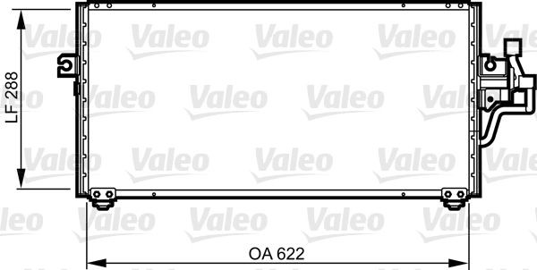 VALEO Air conditioning condenser Article number: 814303 cheaply