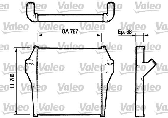 VALEO Intercooler Article number: 816730 cheaply