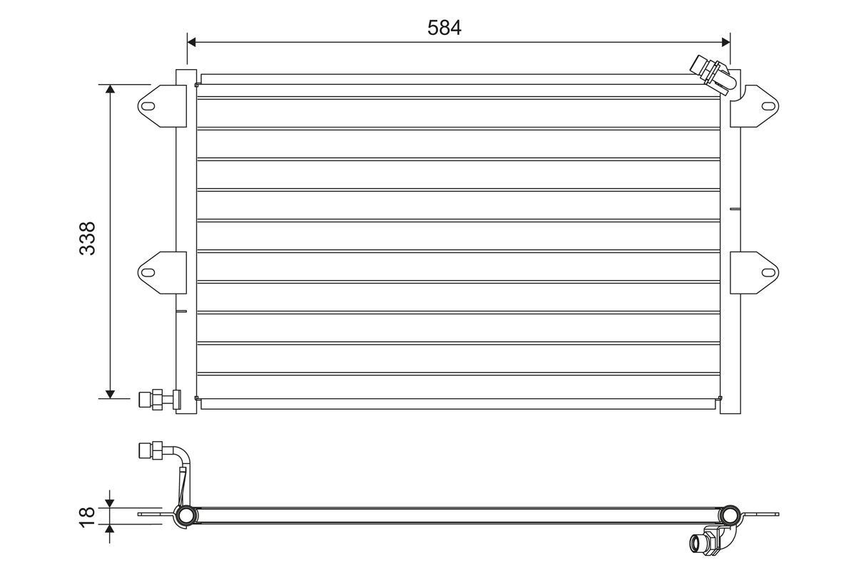 VALEO Air conditioning condenser Article number: 816908 cheaply