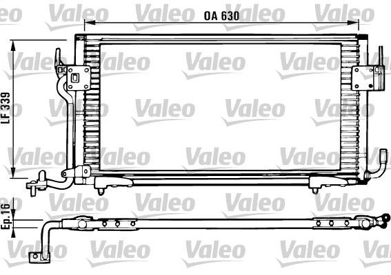 VALEO Air conditioning condenser Article number: 816984 cheaply