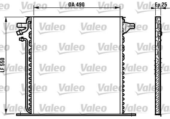 VALEO Air conditioning condenser Article number: 817011 cheaply