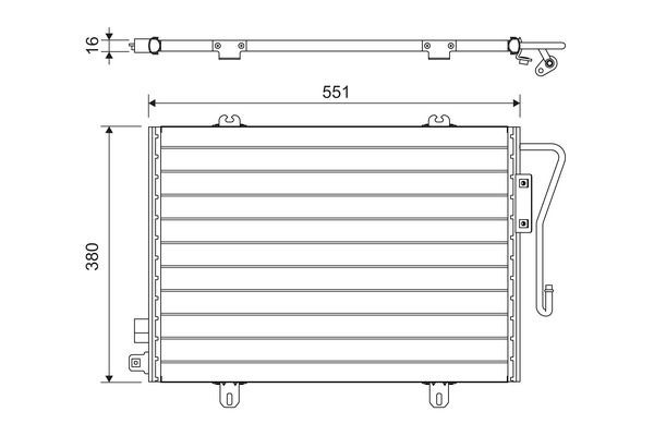 VALEO Air conditioning condenser Article number: 817171 cheaply