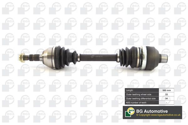 BGA Drive shaft Article number: DS9516R cheaply