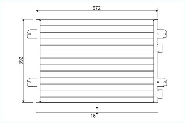VALEO Air conditioning condenser Article number: 817701 cheaply