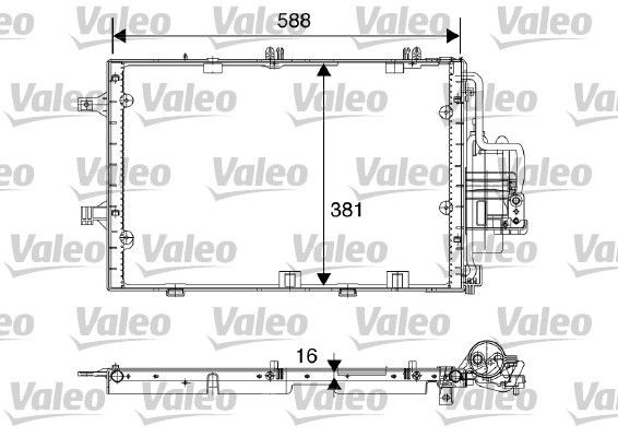 VALEO Air conditioning condenser Article number: 817843 cheaply