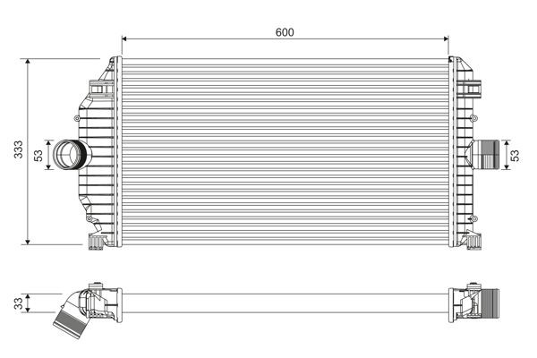 VALEO Intercooler Varenummer: 817924 billige