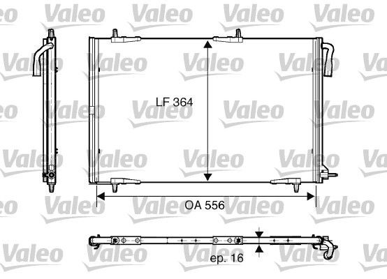 VALEO Air conditioning condenser Article number: 818001 cheaply