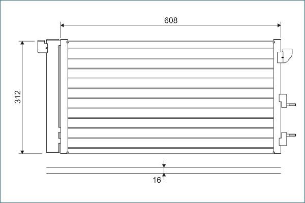 VALEO Air conditioning condenser Article number: 818005 cheaply
