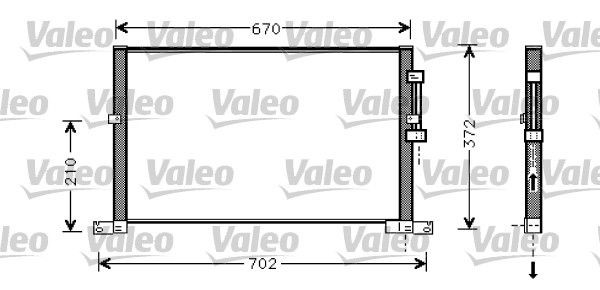 VALEO Air conditioning condenser Article number: 818023 cheaply