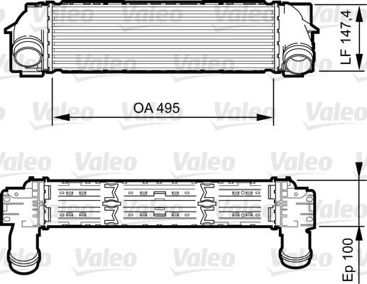 VALEO Intercooler Article number: 818254 cheaply