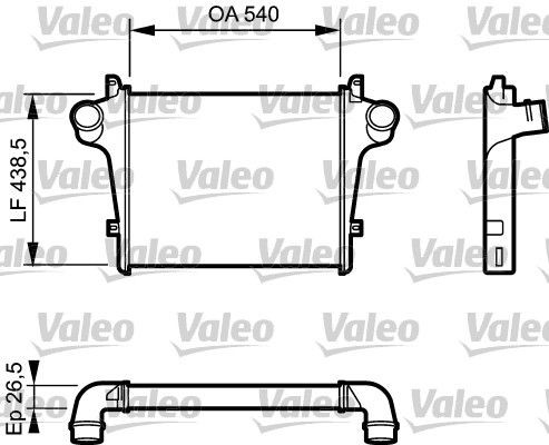 VALEO Intercooler Varenummer: 818779 billige