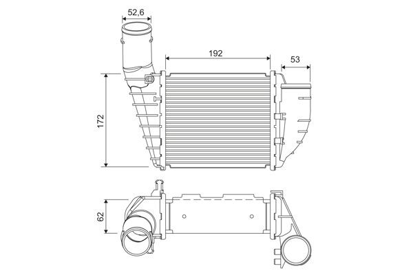 VALEO Intercooler Article number: 818828 cheaply