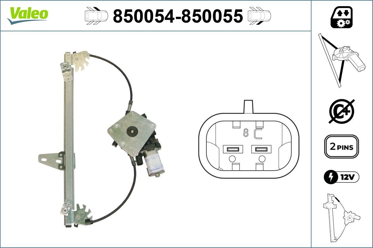 VALEO Window regulator Article number: 850054 cheaply